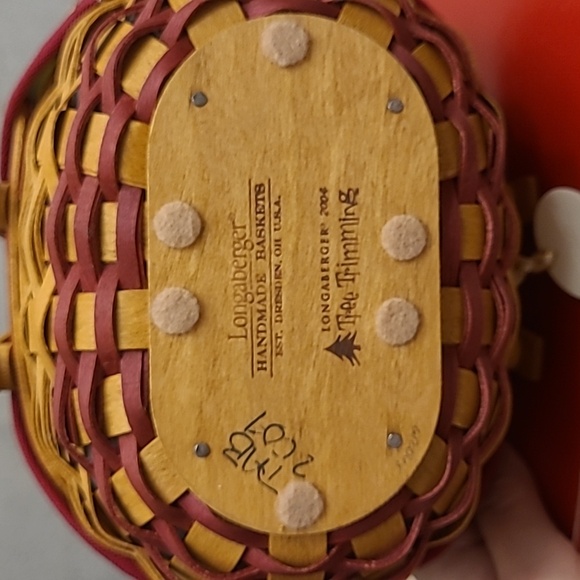 Longaberger Small 2004 Tree Trimming Basket Combo *GUMDROP* - Picture 5 of 7